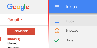 Google Inbox & Gmail
